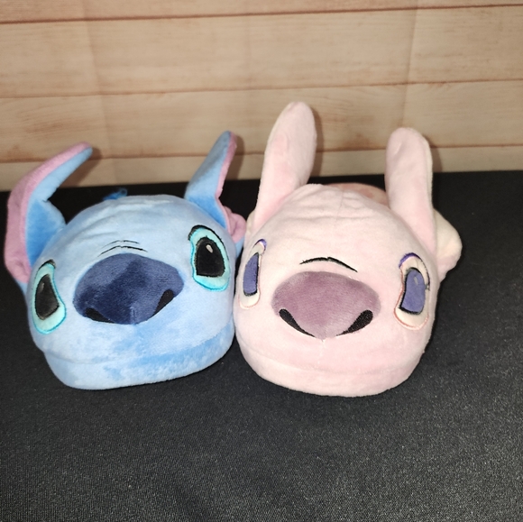 Disney Shoes - Stitch and Angel Plush Slippers